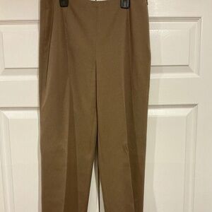 Talbots brown pants side zipper size 8